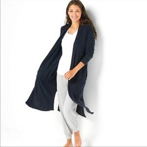 Barefoot Dreams CozyChic Lite Catalina Long Cardigan black size PM